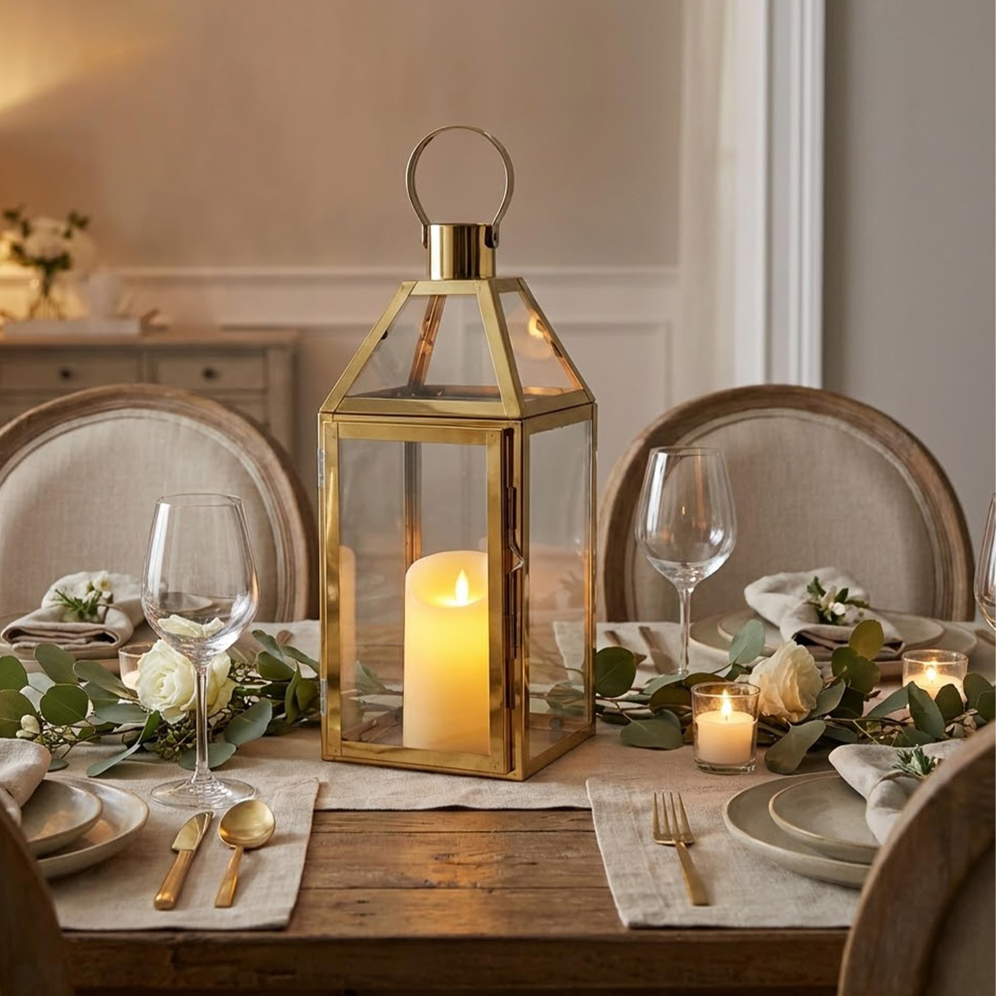 M*u様 REI Candle Lantern ゴールド Amazon.com: JHY Design Gold Decorative Lanterns 16